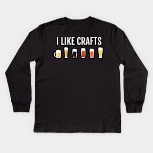 Funny Craft Beer Drinker Gift - Craft Night - Beer Kids Long Sleeve T-Shirt